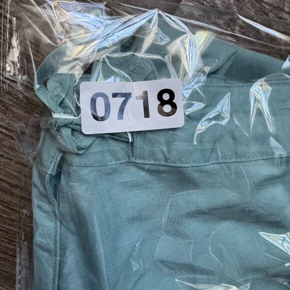 2/$18 Sale! J Jill Wide Leg Pants Womens SP Pull On Linen Light Blue Cargo Tie - Picture 9 of 9